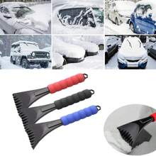 Snowplow Ice Scraper For Car Windshield Plastic Snow Frost Ice Removal Tool With Foam Handle For Cars Trucks Window - Multicolor - View 2