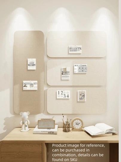 1/3 dekorativ anslagstavla, anslagstavla, fotodekorationsvägg, lämplig för hemmakontor, memo, meddelande, resefotoskärm, burk gör-det-själv, kan fritt kombineras