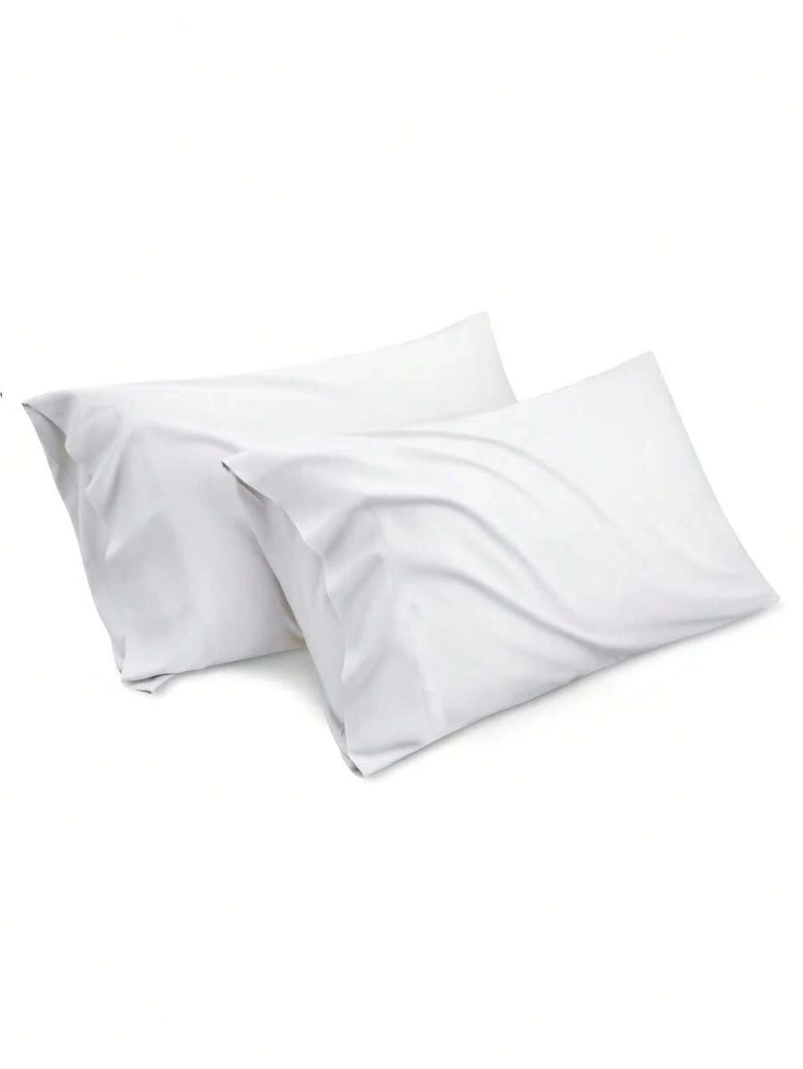 2入組素色枕套不附帶枕芯 - 白色 - 查看 1