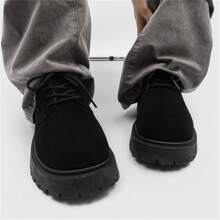 2025 New Autumn/Winter Low-Top Boots For Men, Retro Work Shoes, Thick Sole, Versatile Leather Shoes