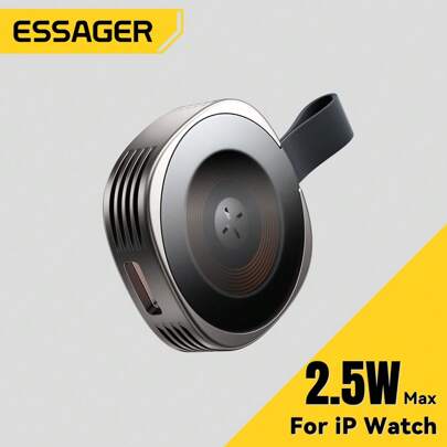 ESSAGER Apple I Watch Magnetic Wireless Charger For Series2-9 SE 1-2 Ultra 1-2 Suitable For Office, Dorm, And Home