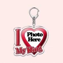 Customized Text Key Chain - "I Love My Boyfriend/Girlfriend", Wife, Hot Mom, Dad, King, Queen, Idol, Baby, Family, Gift,Customized Keychains & Accessories,Street Casual Chic - Multicolor - View 23