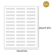 2 张星级评分计划贴纸、图书评分计划贴纸、图书评论贴纸、阅读贴纸、书籍礼物、书迷的圣诞礼物 - 彩色 - 查看 2