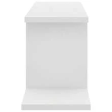 Wall Mountable White TV Shelf 125cm Engineered Wood Storage Unit For Living Room Entertainment Center - White - View 5