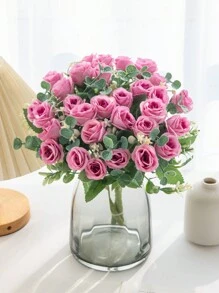 1PC 1 Mảnh Hoa Giả, 10 Nụ Hoa Hồng Phong Cách Hàn Quốc, Trang Trí Phòng Cây Giả, Trang Trí Mùa Thu, Trang Trí Trung Tâm Trang Trí Mùa Thu, Hoa Cưới, Trang Trí Đám Cưới, Vật Liệu Làm Vòng Hoa Tự Làm, Vật Liệu Trang Trí Tiệc Sinh Nhật, Tiệc Gia Đình, Phòng Khách, Bình Hoa, Vườn Ngoài Trời, Trang Trí Mùa Thu, Ngày Lễ Tình Nhân, Quà Tặng Năm Mới - trắng - Xem 7