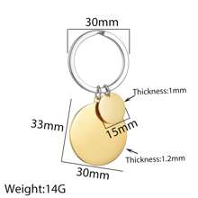 1 件经典个性化定制不锈钢可爱宠物吊坠，可用作钥匙扣、宠物身份标签、最佳朋友节日周年纪念礼物、礼盒包装 - 多 - 查看 4