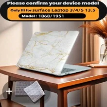有 4 种大理石图案可供选择，并配有键盘保护膜。它与 MacBook Air Pro 保护套、13/14/15/16 英寸电脑保护套兼容，并配有键盘保护膜，A1370、A1534、A1502、A1707、A2337、A1932、A2179、A2338、A1706、A1708、A2681 塑料硬壳笔记本电脑保护套，黑色、蓝色大理石图案 A2485 A2442、A1466 A1369