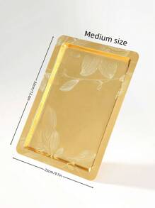 ALAMAMARA 1 件式铁艺金银托盘，带激光雕刻图案的香炉，适用于家庭、办公室、客厅、厨房、宴会、斋月、开斋节、春季 - 彩色 - 查看 25