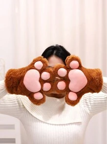 Black Furry Paws Fluffy Plushies Fursuit, White Therian Paws Therian Stuff Therian Gear, Cute Cat Paw Gloves Gloves With Claws, Furry Stuff Wolf Paws Gloves Fox Paws, Cosplay Furry Costume Christmas Decorations Friends Gifts - Multicolor - View 8
