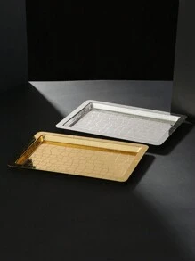 ALAMAMARA 1 件式铁艺金银托盘，带激光雕刻图案的香炉，适用于家庭、办公室、客厅、厨房、宴会、斋月、开斋节、春季 - 彩色 - 查看 11