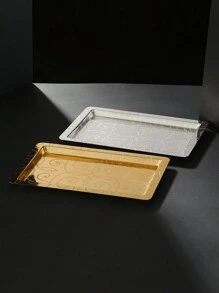 ALAMAMARA 1 件式铁艺金银托盘，带激光雕刻图案的香炉，适用于家庭、办公室、客厅、厨房、宴会、斋月、开斋节、春季 - 彩色 - 查看 10