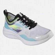 Skechers Zapatillas deportivas casuales transpirables y ligeras de malla para mujer