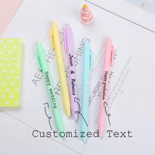 5pcs/10pcs/20pcs/30pcs/40pcs/50pcs Customized Ballpoint Pens, Personalized Engraved Business Ballpoint Pens, Personalized Ballpoint Pens With Names, Gifts For Men And Women, Office And School, Sophisticated, Modern, Colorful, High-Quality Customization, Unique Ideal Gifts For Him, Her, Family, Friends, Boyfriend, Girlfriend, Fathers, Mothers, Birthday, Valentine's Day, Mother's Day, Children's Day Back To School