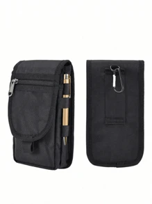 [Popular Choice] Men's Large Capacity Men's Wallet With Phone Pouch, Multi-Compartment Card Holder, Belt Loop Pouch, Flip Phone Bag With Pen Insertion Pocket(Zipper Random) - Multicolor - View 6