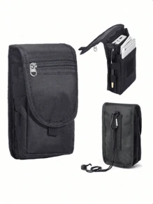 [Popular Choice] Men's Large Capacity Men's Wallet With Phone Pouch, Multi-Compartment Card Holder, Belt Loop Pouch, Flip Phone Bag With Pen Insertion Pocket(Zipper Random) - Multicolor - View 2