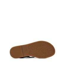 Toms Women's Sloane Leather Flat Sandals - Black - View 2