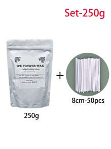 250g/500g/1000g Perlas de cera recargables, adecuadas para hacer velas, núcleos de velas, cera de flor de hielo, velas de perlas DIY, reutilizables. - Blanco - Ver 13