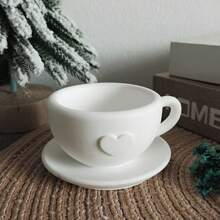 1 套咖啡杯形模具，休闲日常家居用品 - 白色 - 查看 3