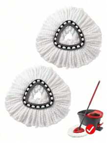 1/2pcs Replacement Mop Heads, Compatible With O-Cedar/ Easywring Spin Mops, 2pcs Super Microfiber Mop Refill