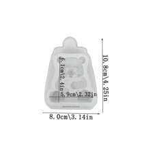 1 pieza Molde de silicona con diseño lindo de panda y bambú, herramienta para decorar pasteles de fondant, molde de silicona, molde para dulces, magdalenas, chocolates, accesorios de cocina, herramienta de hornear - Gris Claro - Ver 3