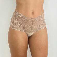 Kit 5 Calcinhas Feminina Microfibra Renda Reforçada Lingerie Luxo Forro Algodão