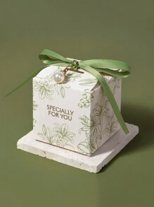 5/10pcs Floral Print Ribbon Gift Packaging Box, Creative Delicate "Specially For You" Wedding Favor Candy Bag Gift Box, Party Small Gift Birthday Valentine's Day Gift Box Valentine's Day