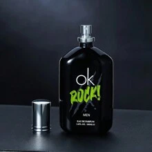 LOVALI Perfume Hombre OK ROCK 100ML FRESCO Perfume de hombre presentado en una caja regalo de alta gama apta para regalar. - Negro - Ver 7