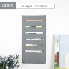 Wall Mount File Organizer, Magazine Storage Bag, File Folder And Paper Holder, Small Item Pouch, Accessory Storage Box, Multi-Purpose Storage Bag - Multicolor - View 7
