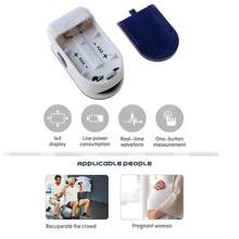 1 Pc Oximetry LED Fingertip Oximeter Heart Rate Monitor Finger Clip Blood Oxygen Saturation Pulse Monitoring Pulsometer