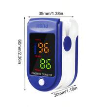 1 Pc Oximetry LED Fingertip Oximeter Heart Rate Monitor Finger Clip Blood Oxygen Saturation Pulse Monitoring Pulsometer