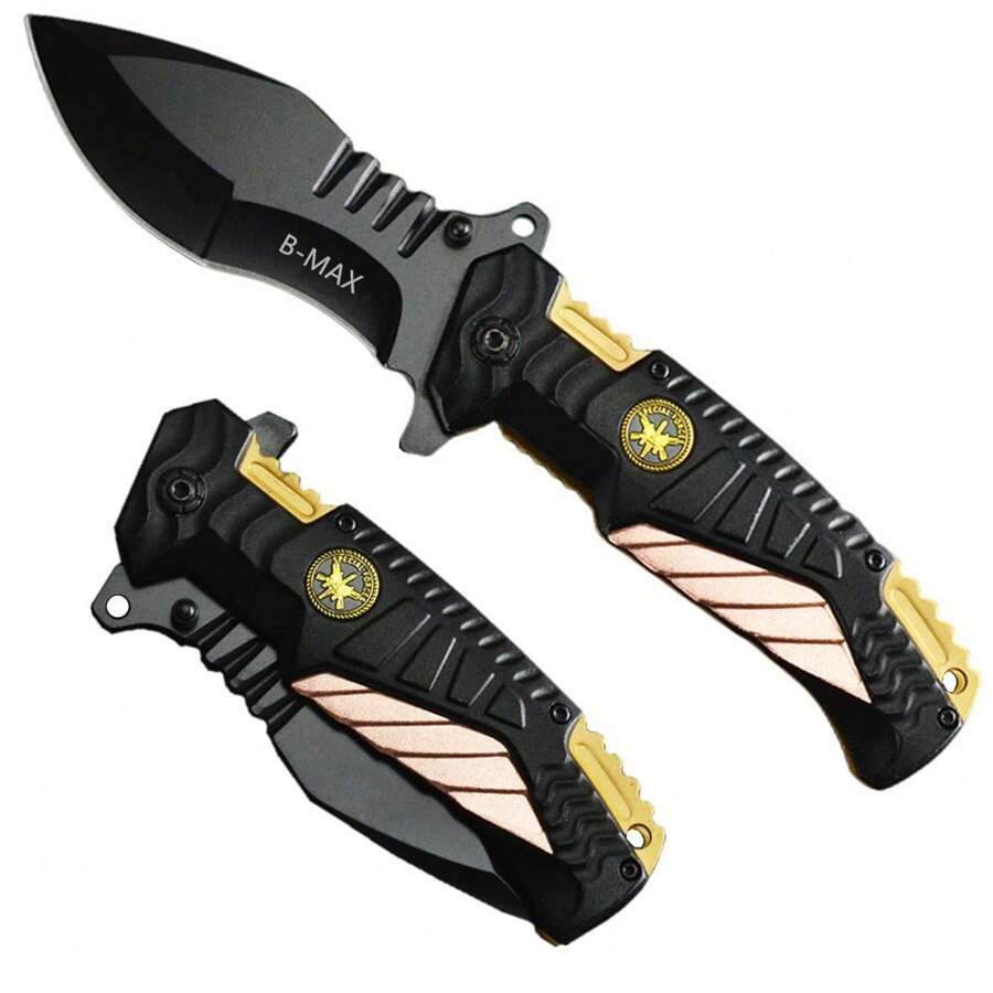 Canivete Tático SaqueRápido de Aço Para Pesca Camping Trilha Coleção