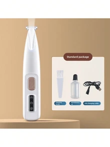 Professional Pet Grooming Scissors With LED Light -18mm Wide Blade, Battery/USB Power Supply, Rechargeable Lithium Polymer, Suitable For Dogs And Cats, Privacy And Private Parts Shaving Knife