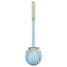 贝壳形硅胶刷毛马桶刷，壁挂式长柄，马桶清洁剂浴室装饰秋季装饰 - 貝殼形馬桶刷 - 查看 3