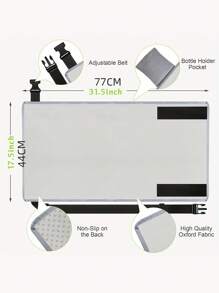 1 件便携式婴儿旅行飞机座椅延长器 - 黑色 - 查看 7