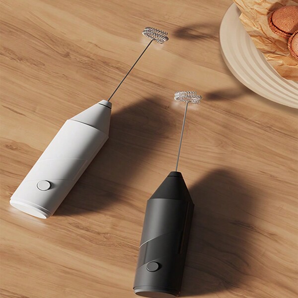 1pc Creamer Beater Wireless Creamer Coffee Milk Whisker Creamer Mini Mini Mixer Creative Mini Creamer Cream Mixer Cake Cream Baking Electric Wireless Mixer