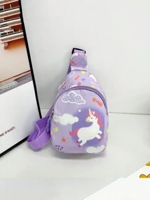 1PC Nhiều loại túi đeo ngực có in nơ, túi đeo chéo màu đen, khóa kéo, thích hợp để cất giữ hàng ngày, du lịch và vui chơi, quà tặng trở lại trường vào đầu mùa tựu trường, túi đeo chéo dung tích lớn. Hướng khóa kéo ngẫu nhiên - Nhiều màu - Xem 12