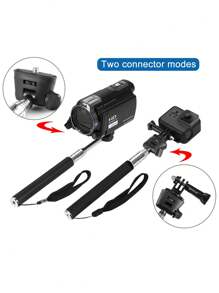 Capture The Perfect Selfie With The PULUZ Extendable Handheld Monopod - Compatible With GoPro, Insta360, And DJI Osmo Action Cameras! - Black - View 10