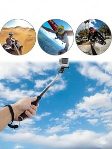 Capture The Perfect Selfie With The PULUZ Extendable Handheld Monopod - Compatible With GoPro, Insta360, And DJI Osmo Action Cameras! - Black - View 11