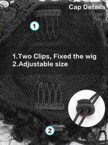 1 Piece Kids Mini Afro Puff Drawstring African Hair Bun Ponytail Fluffy Curls Synthetic Short Hair Extensions 's Updo Hair Bun Chignon For Girls Kids Daily New Year Christmas Wear Use Black Brown Colors