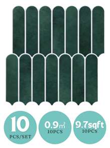 Commomy 1/10/20pcs Matte Self Adhesive Wall Tiles, Peel And Stick Tiles Backsplash, 3D Tile Stickers For Bathroom, 3D Wall Panels Indoor, Kitchen Decor, Modern Room Decor - Multicolor - View 15