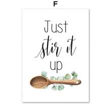 1pc Art Kitchen Home Decor Wall Arts Abstract Kitchenware Canvas Painting Posters Wall No Frame - Multicolor - View 18