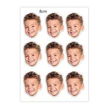 [Custom] Personalized Face Stickers - Customized Portrait Stickers | Waterproof PVC | Creative Daily Photo Giftback To School Winter Gift Ideas Boy Girl Valentine's Day - Face Stickers - View 8