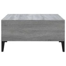 Grey Sonoma Coffee Table 60x60x30 Cm Engineered Wood Modern Design Outdoor Decor - Grey - View 3