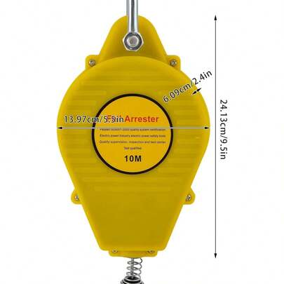 SHZICMY Self Retracting Lifeline, 330lbs Fall Protection Rope, Fall Protection Retractable Safety Harness Lanyard For Working High Above The Ground, Engineering Construction, 33ft (10m) Fall Arrester