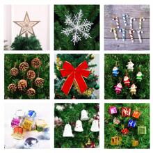 5ft Artificial Christmas Tree With LED Energy-Saving Lights, Including 109 Pendant Tree Skirts And Guardrails - màu xanh lá - Xem 7