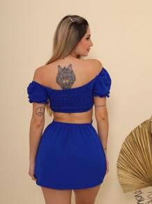 Women Dresses - Màu xanh lam - Xem 5