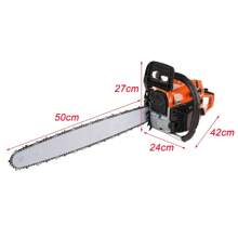 Tronçonneuse thermique 58 cc, guide 50 cm, tronçonneuse thermique avec 2 chaînes