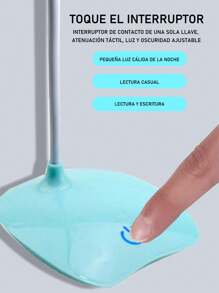 1 Pieza Lámpara Led De Escritorio Ajustable Recargable Por Usb , Para Lectura - Azul - Ver 10