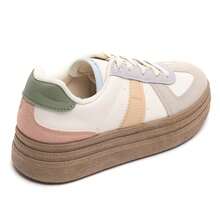 Patterned Thick Sole Sneakers - Multicolor - View 6