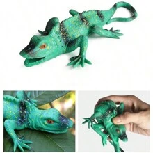 1 pieza Juguete de apretar antiestrés compacto y de moda, juguete de gel suave de TPR creativo, modelos realistas de animales como pez globo, calamar, rana, ratón, oruga, serpiente, adecuado para cumpleaños, Halloween, fiesta de bromas divertidas